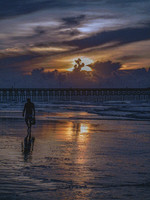 Silhouette Stroll at Sunrise