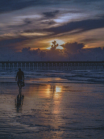 Silhouette Stroll at Sunrise
