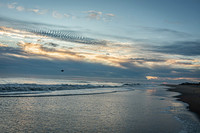 Golden Sunrise Over the Ocean