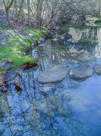 Zen Serenity: Stepping Stones Reflection
