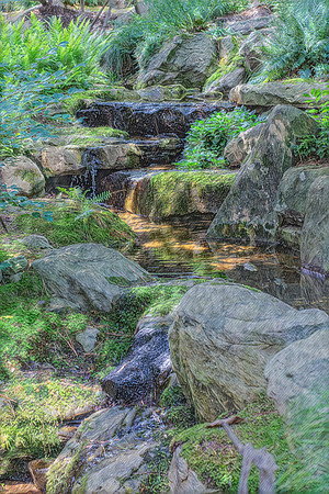 Tranquil Cascade: Nature's Symphony