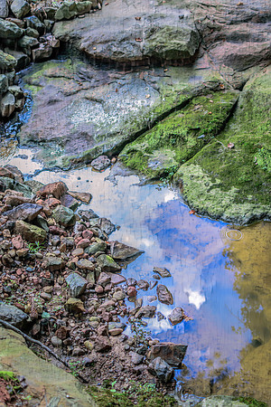 Azure Serenity Amongst the Rocks