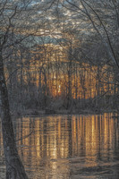 Golden River Sunset